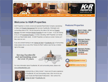 Tablet Screenshot of krpropertiesnc.com